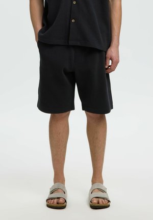 Selected SHORTS RELAXED FIT - Tepláky - black