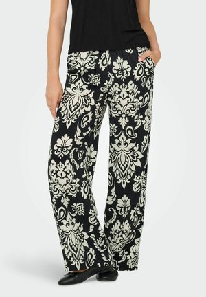 JDY HOSE MIT WEITEM BEINSCHNITT JDYTAMI WEITER BEINSCHNITT HOSE MIT WEITEM BEINSCHNITT - Pantaloni - black