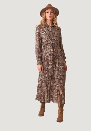 ESTAMPADO - Vestido camisero - black