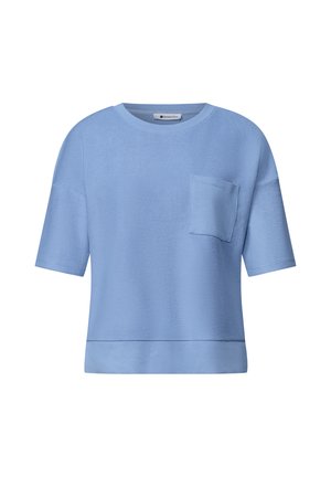 Street One, T-SHIRT MIT RUNDHALS UND STRUKTUR - T-shirt basic - northern blue