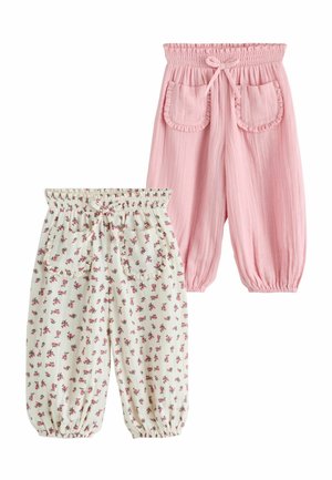 Next, REGULAR FIT - TROUSERS 2 PACK . - Stoffhose - pink floral