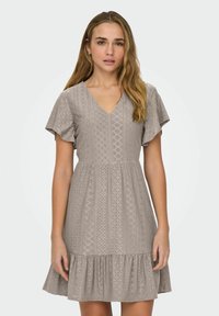 ONLY ONLSANDRA V NECK - Dnevna obleka - nacreous cloud