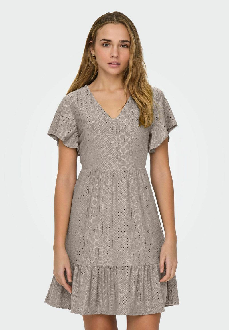 ONLY ONLSANDRA V NECK - Dnevna obleka - nacreous cloud