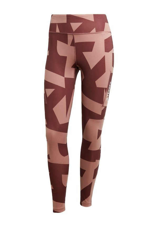 MULTI PRINTED - Leggings - warm clay burgundy burgundy burgundy2