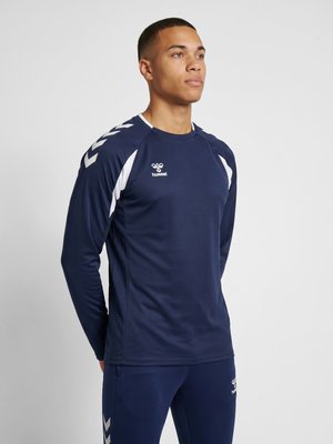 Hummel CORE 2.0 CREW NECK - Sweatshirt - marine white