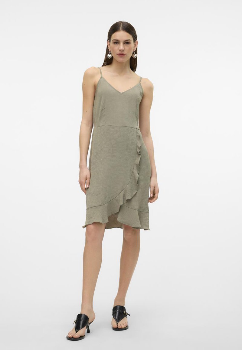 Vero Moda Jurk groen gemêleerd Vero Moda Jurk groen gemêleerd