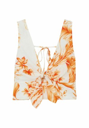 Reiss, Blouse - ivory orange