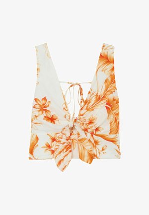 Reiss, Blouse - ivory orange