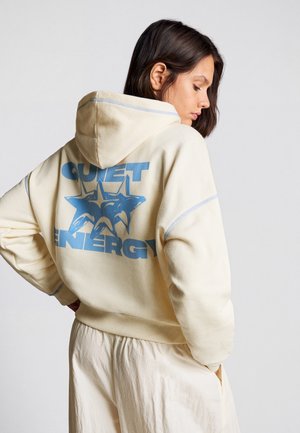 Bershka, PRINTED - HOODIE - Sweat à capuche - beige
