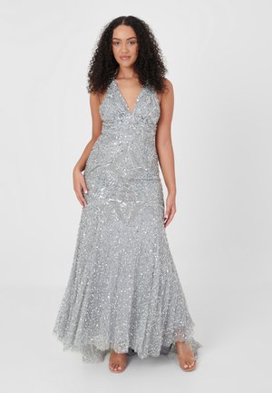 EMBELLISHED SEQUINS - Robe de cocktail - light grey