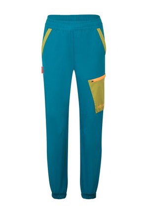 TROLLKIDS, KIDS STEINKJER PANTS UNISEX - Jogginghose - lagoon greenpear greensahara sunset