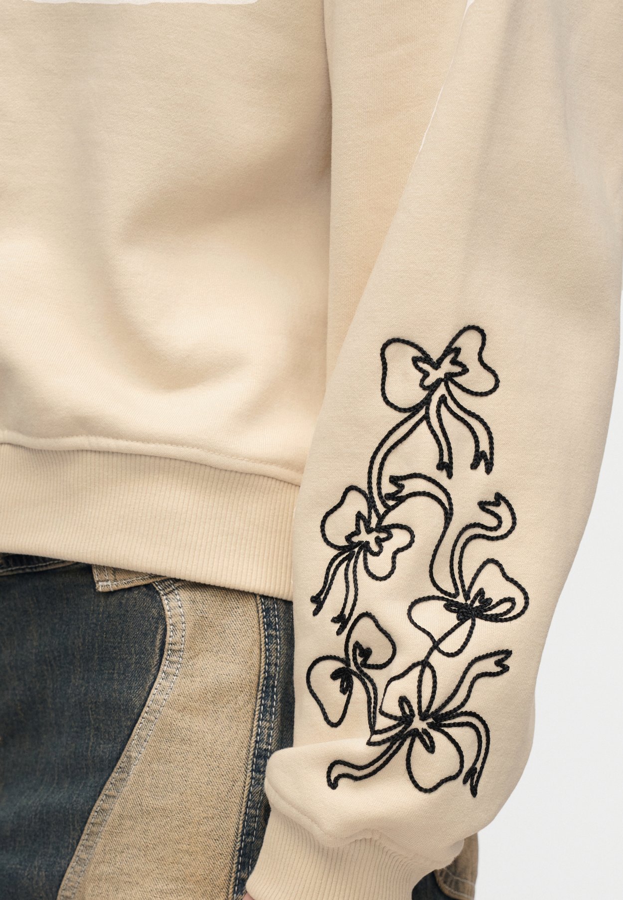 ONLBROOKLYN L/S EMBROIDERY BOX SWT