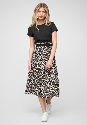 Jersey dress - brown