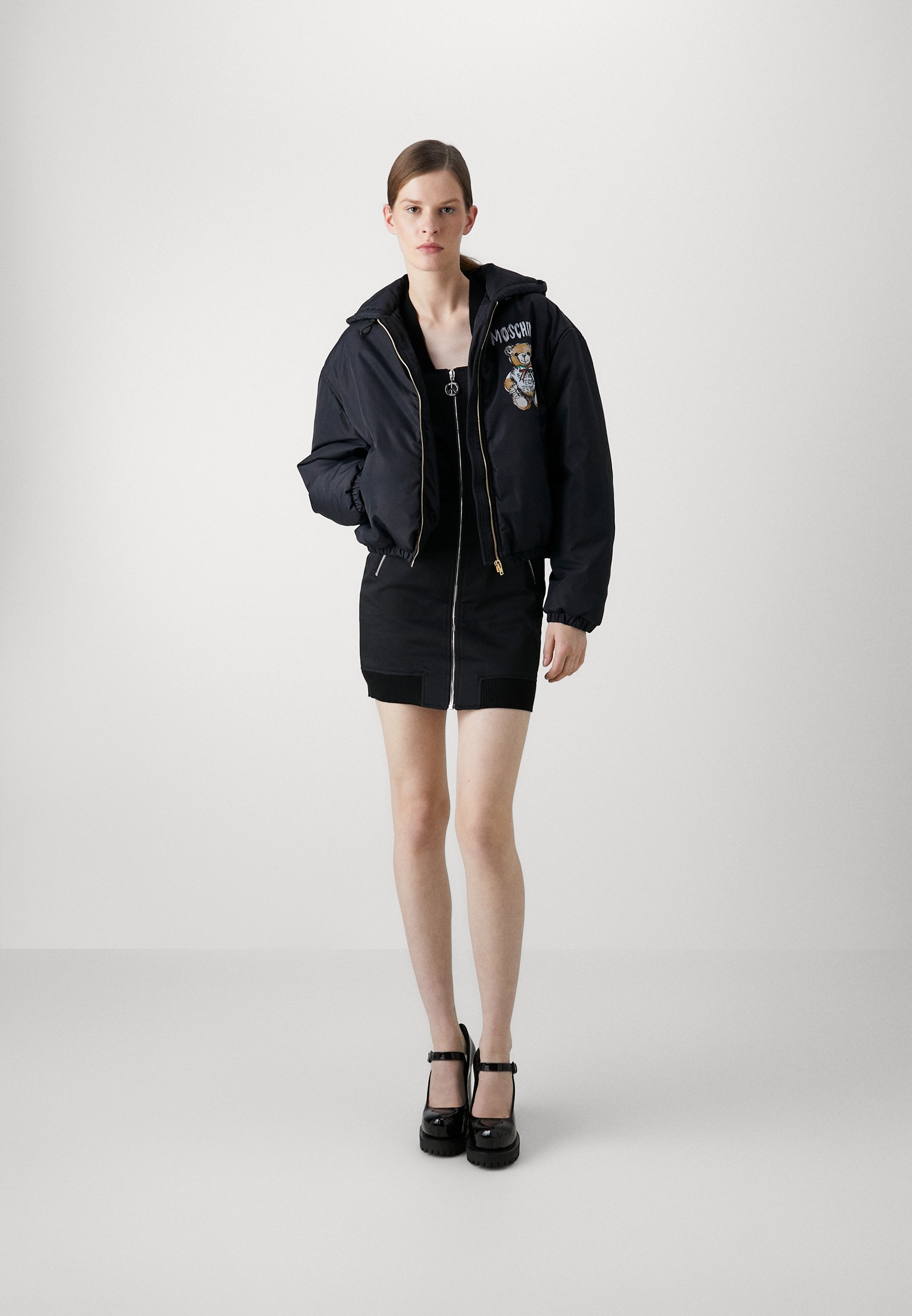 【関税込み】Moschino ブラック Fantasy フーディ MOSCHINO JACKET - Winter jacket - fantasy black/black - Zalando