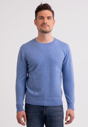 Strickpullover - azurblau