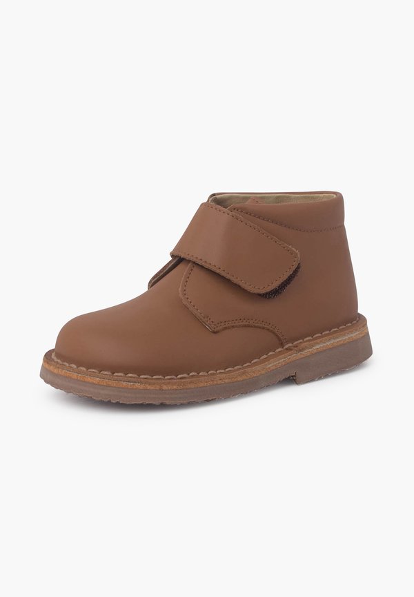 CON CINTA ADHESIVA – Stiefelette – camel