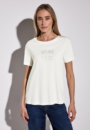 MIT WORDING - Print T-shirt - weiß
