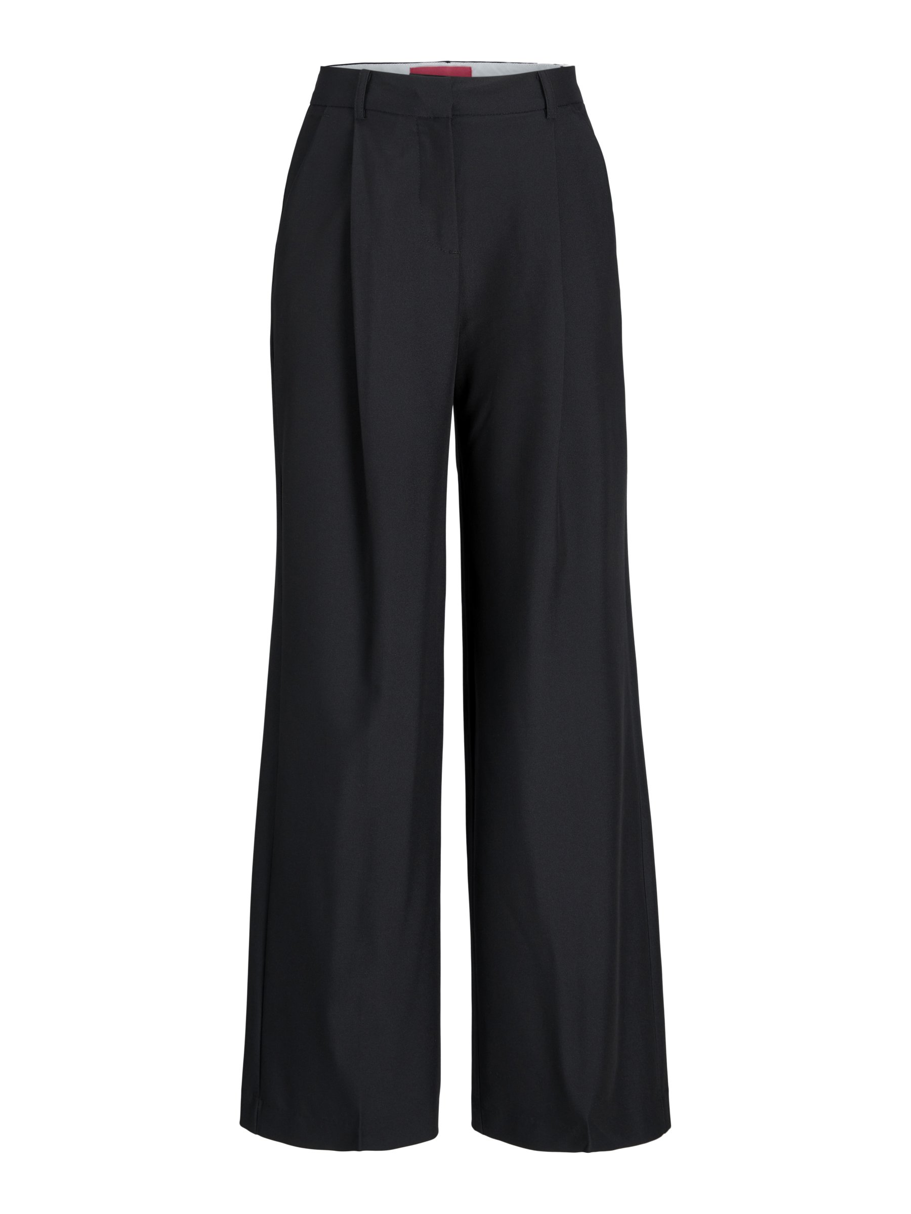 JJXX JXAYA ELLIS WIDE PANTS - Trousers - black/mottled black