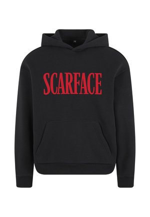 Merchcode, SCARFACE MAGAZINE COVER FLUFFY  - Kapuutsiga pusa - black