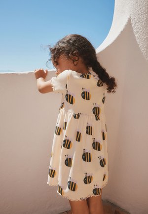 Next, NEXT - Jumper dress - cream bumblebee