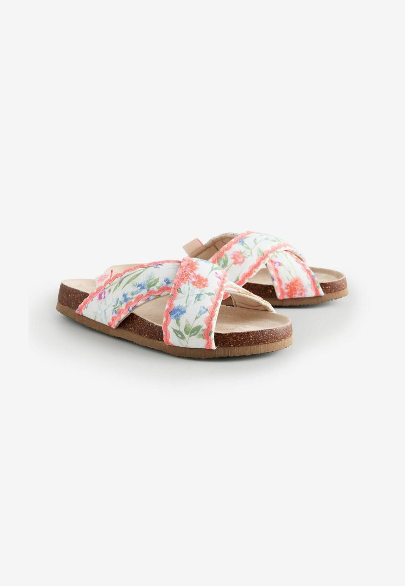 Laura Ashley Sandalias planas coral pink/beige