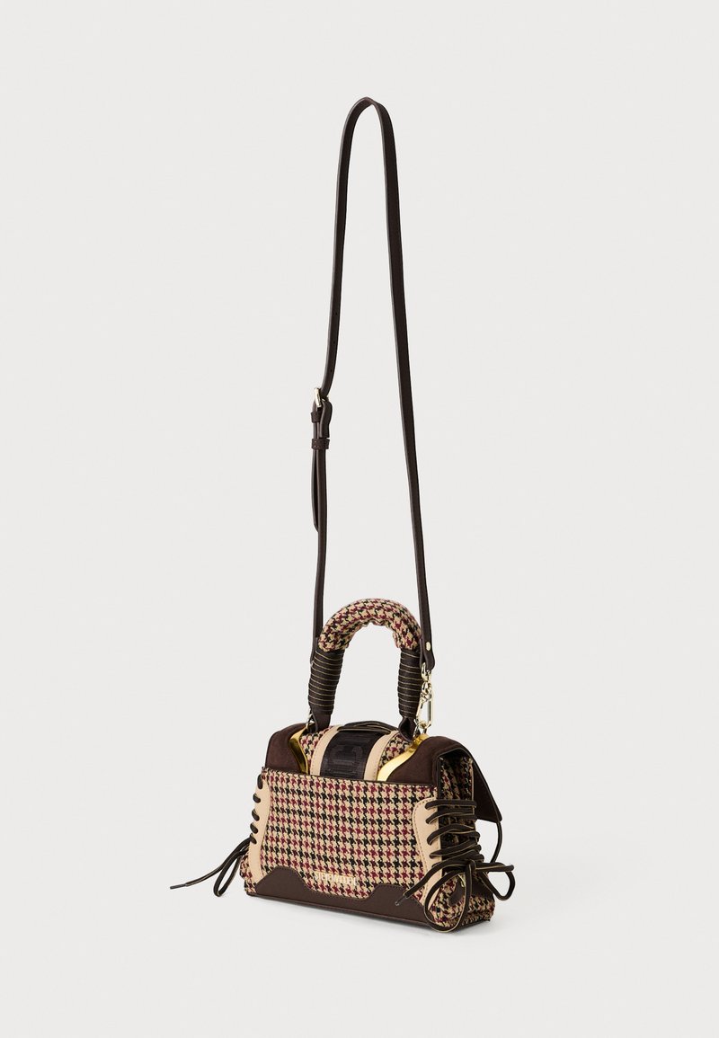 Sac à Main Steve Madden Bandoulière Noir/marron En Simili Cuir – Grand Modèle, Occasion En Bon état