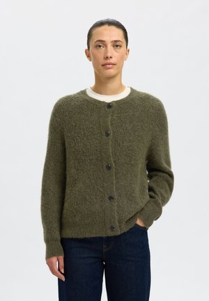 SLFLULU CARDIGAN - Kardigan - kalamata melange