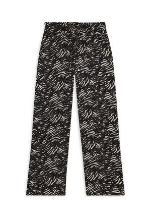 COMFORT IN CON GAMBA AMPIA - Pantalones - black