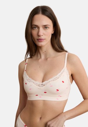 SANS ARMATURE PURE SOFT - Brassière - imp fond rose