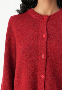 Selected Femme SLFLULU  NEW CARDIGAN  - Vest - equestrian red