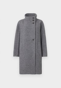 TEXTURE FUNNEL COAT - Manteau classique - mid grey