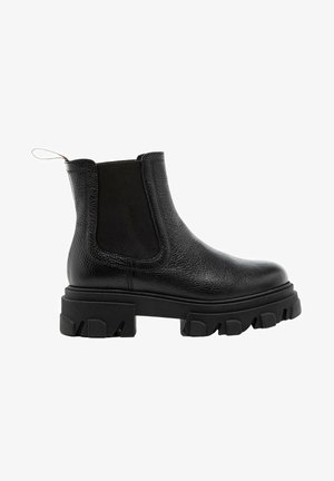 Platform ankle boots - black