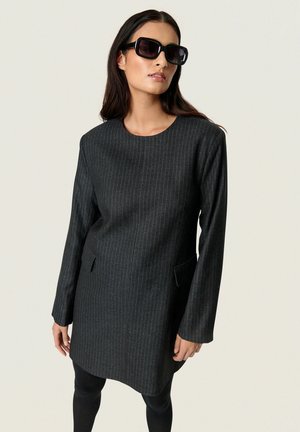 MALODI - Hverdagskjole - grey melange pinstripe