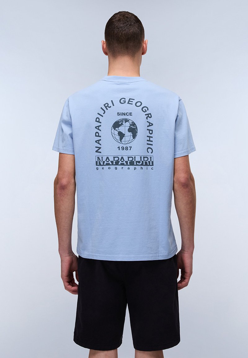 Napapijri - DATI - Print T-shirt - soft chambr i83, Enlarge