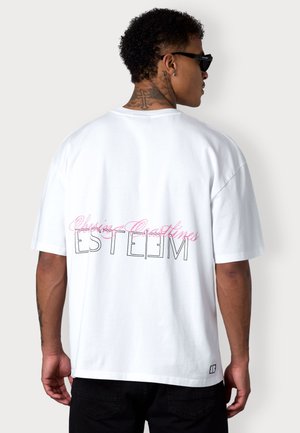 CHASING COASTLINES OVERSIZED - Print T-shirt - white