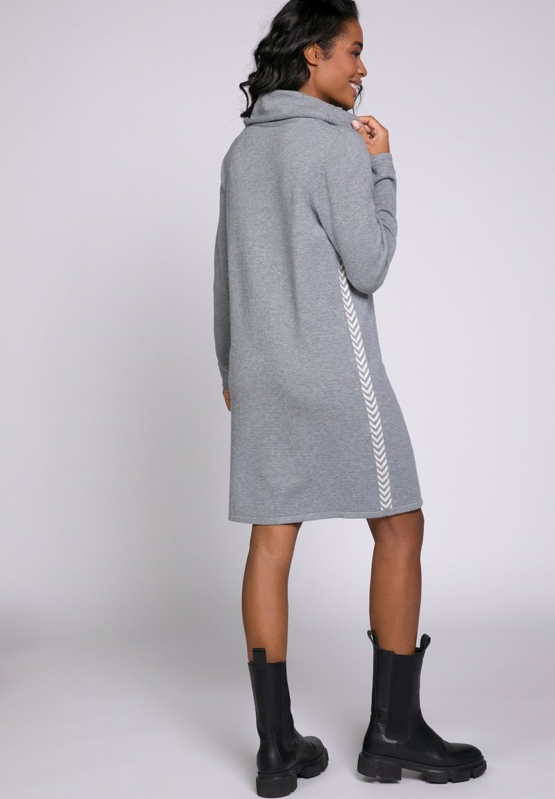 Damen Freizeitkleider | GINA LAURA ROLLKRAGEN Strickkleid grau melange/grau-meliert - ZA06486 Damen Freizeitkleider | GINA LAURA ROLLKRAGEN Strickkleid grau melange/grau-meliert - ZA06486