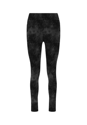 Deha, PRINTED STRETCH MICROFIBER LEGGINGS - LEGGINGS - Leggings - matte black