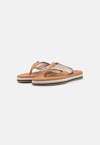 Roxy COLBEE - Sandálias em T - olive/night/barely pink