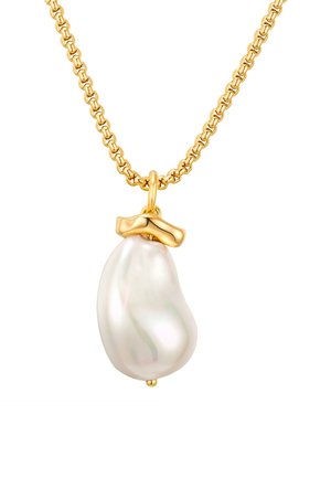 MIT MUSCHELKERNPERLE - Collana - gelbgoldfarben