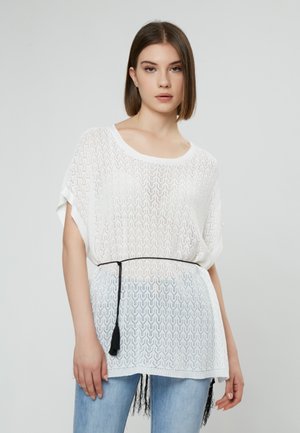 POINTELLE - Trui - white