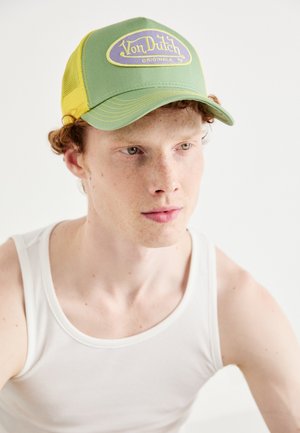 Von Dutch TRUCKER BOSTON UNISEX - Gorra - green/yellow