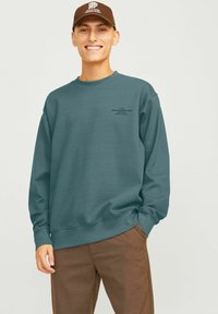 Jack & Jones PREMIUM GEDRUCKT  - Mikina - goblin blue