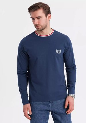 Ombre Long sleeved top - dark blue