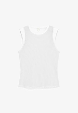 ARKET, MESH TANK - Débardeur - white