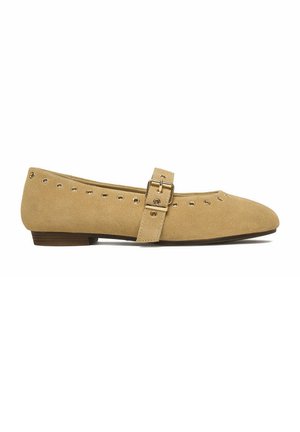Lasocki, LASOCKI WOMEN'S BALLET FLATS BEIGE - Riemchenballerina - beige