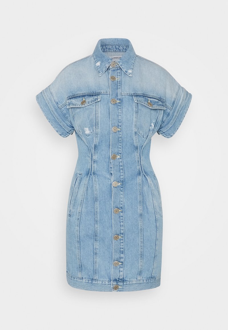 Damen Kleider | Dondup ABITO Jeanskleid chiaro rammendato/blue denim - OK28392 Damen Kleider | Dondup ABITO Jeanskleid chiaro rammendato/blue denim - OK28392