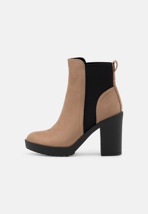 Botines de tacón - taupe