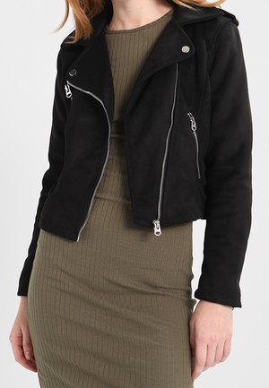 Veste en similicuir - black