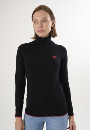 TURTLENECK - Striktrøje - black