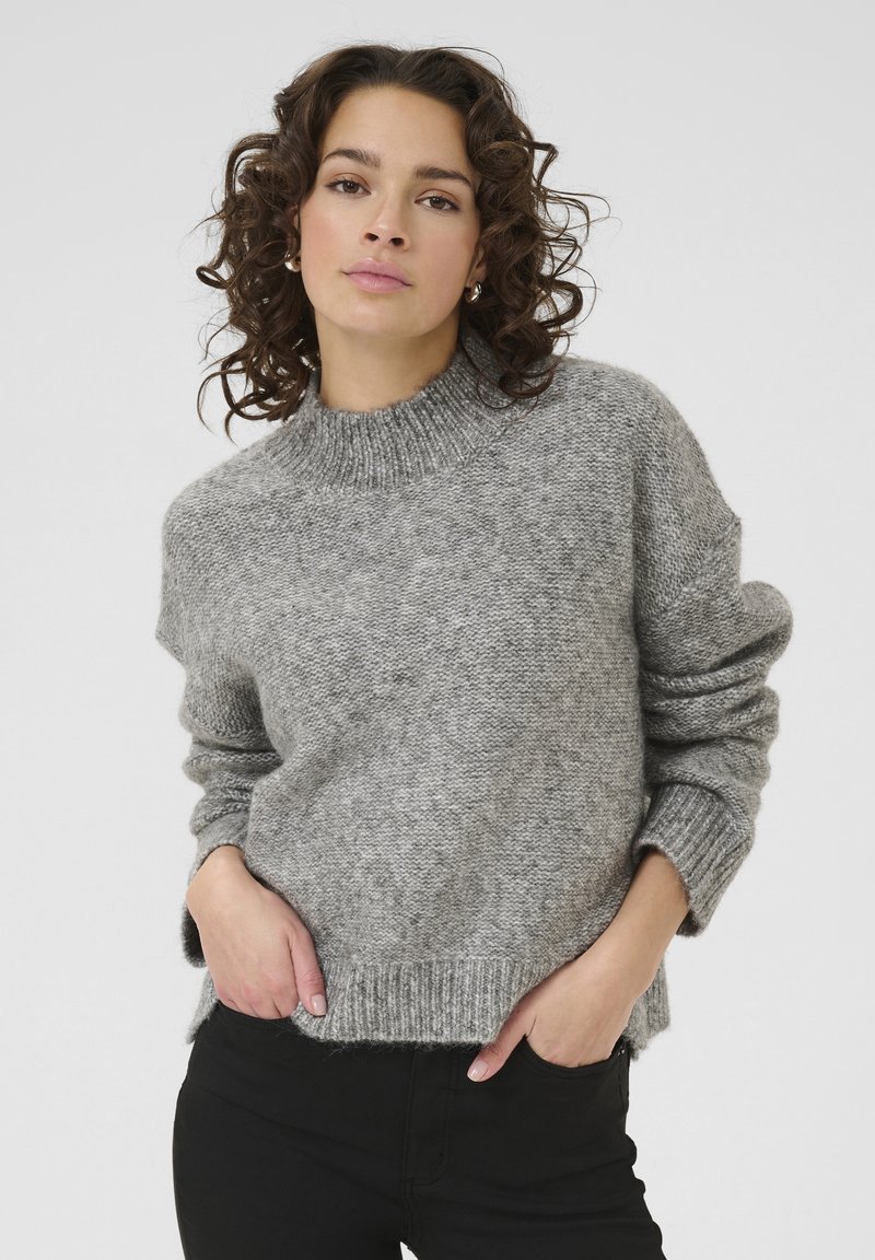 Kaffe Neule - grey melange